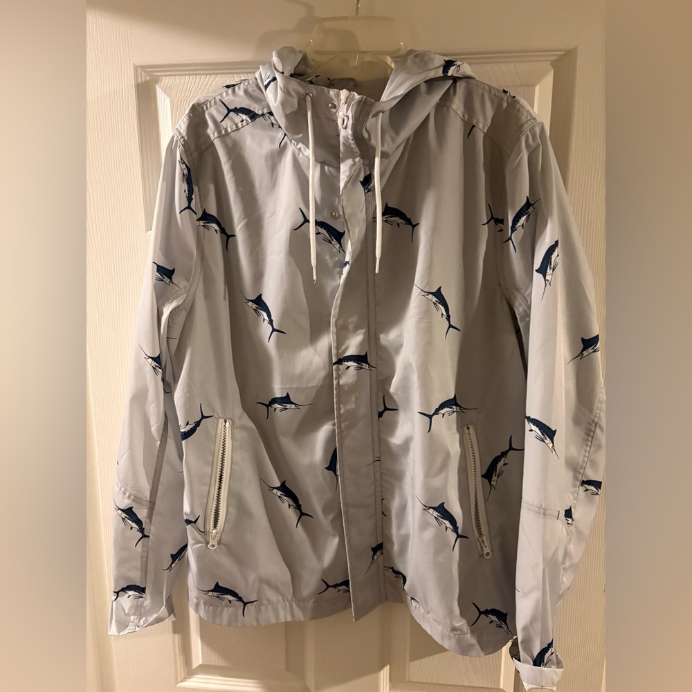 Forever 21 Men’s Swordfish Gray SZ: XL Raincoat/Outdoor Jacket